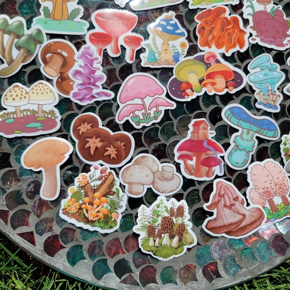 Mushrooms Sticker Pack - 50 Stickers - Picture 3 of 12